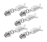 Artibetter Lot De 5 Curseurs De Fermeture Éclair Métal, Accessoires Diy, Couleur Blanc, Remplacement Pratique, Compatibles Paquet à Dos Et Valises, Usage Couture Et Réparation, Collection Polyvalente