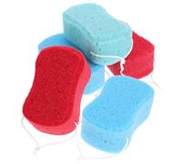 ARTIBETTER Lot de 5 Éponges Exfoliantes Corps Dos Forme en Huit Couleurs Assorties Douces et Solide Accessoires de Bain Pratiques Nettoyage en Couleur Style Aléatoire