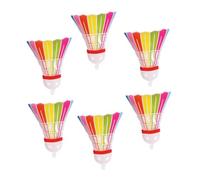 ARTIBETTER Lot de 6 Ballons en Aluminium de Badminton, Petit Format Multicolore, Décoration pour Fête D'anniversaire Sportive, Ballon de Sport Gonflable Réutilisable pour Événements Festifs