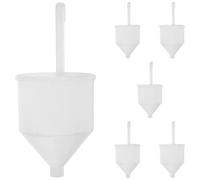 Artibetter Lot de 6 coupelles de viscosité - Testeur de consistance pour peinture plastique - Entonnoir de mélange portable pour latex, huile et vernis, dosage des mélanges automobiles et