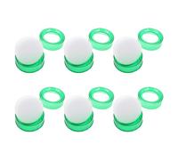 ARTIBETTER Lot de 6 Éponges Humidificatrices Transparentes Vertes pour Doigts - Outil D’Humidification Précis pour Comptage de Billets en Finance et Bureau - Accessoire Anti-Gouttes pour