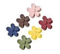 Artibetter Lot de 6 Pinces à Cheveux Fleurie Mat, Taille Moyenne, Pince à Griffes Multi-couleurs, pour Femmes et Filles, Coiffure Queue de Cheval et Maintien des Mèches Rebelles