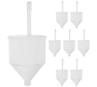 Artibetter Lot de 8 coupelles de viscosité - Testeur de consistance pour peinture plastique - Entonnoir de mélange portable pour latex, huile et vernis, dosage des mélanges automobiles et