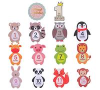 Artibetter Lot de Autocollants sur Le Thème Des Animaux pour Photos de Nouveau-nés Et Baby Shower