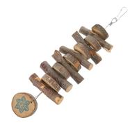 Artibetter Mâcher en Bois pour Cochon d'Inde et Écureuil, Design Compact pour Croissance des Animaux de Compagnie et Moments de Solitude