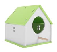 Artibetter Maison Oiseau Perroquet Nid Alimentation Compact Stable Écologique pour Jardin et Cages Perruches Accessoire Naturel pour Nourrir et Attirer Les Oiseaux