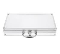 Artibetter Mallette Rigide en Alliage D’Aluminium Petite Taille Boîte de Rangement Portable pour Instruments DJ Étui Verrouillable Léger et Résistant pour Sonorisation et Scène en Direct