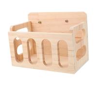 ARTIBETTER Mangeoire à Foin Bois pour Lapins et Cochons Râtelier Suspendu Anti-gaspillage Support Portable et Stable pour Petits Animaux Organisateur Propre et Pratique