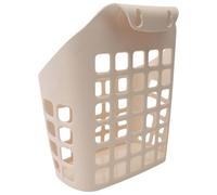 Artibetter Mangeoire à Lapins Accessoire Pratique Support d'herbe en Plastique Beige Facile à Suspendre, Grand Panier Anti-gaspillage pour Cochons d'Inde et Lapins pour Cage