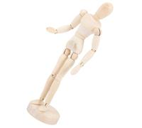 Artibetter Mannequin Bois Flexible pour Dessin Artistique Figure Humaine Articulée Bois Naturel Modèle De Pose pour Bureau Et Décoration