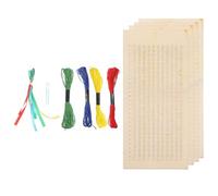 Artibetter Marque-page en Bois Brodé Point de Croix Double Face Trou Pré-percé pour Décoration et Lecture, Set 1 Pièce Adapté aux Amateurs de Broderie et Lecture