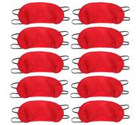 Artibetter Masque de Sommeil en Polyester Rouge 24 Pièces, Coupe et Blocage Lumière, Nuit Jeux en Équipe
