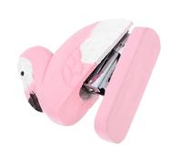 ARTIBETTER Mini Agrafeuse Flamant Portable Bois Agrafeuse de Bureau Compacte et Décoration de Bureau Artistique pour Maison École et Bricolage