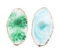Artibetter Mini Bague Portable 2 Pièces pour Mélange de Couleurs Palettes Annulaires en Résine pour Nail Art pour Travail Manucure et Artistes Professionnels