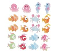 Artibetter Mini Breloques En Résine Animaux Marins Décoratifs Pour Garçon Et Filles Multifonctions à Dos Plat Petit Format Coloré Lot De 60 Pièces