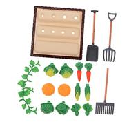 Artibetter Mini Paysage Modèle De Scène De Champ De Légumes Mini-Outils Agricoles Et Maquettes De Jardin Potager pour Aménagement Paysager Complet