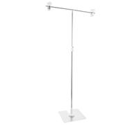 ARTIBETTER Mini Support de Fond Photo Acier Inoxydable T-Shape pour Photographie de Bijoux Cosmétiques et Food Flat Lay Cadre de Bureau Portable