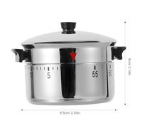 ARTIBETTER Minuteur de Cuisine Mécanique Forme Cocotte Mignonne Minuterie Manuelle Robuste pour Cuisson Cuisson Œufs Pâtisserie Décor de Bureau