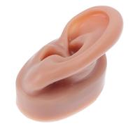 Artibetter Modèle D'oreille Factice Silicone Souple Taille Petite Couleur Café Gauche pour Perçage Auriculaire Entraînement Professionnel Usage Esthétique