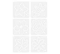 Artibetter Modèles de Patchwork en Acrylique 6pcs, Gabarits Pratiques et Conviviaux pour Couture et Projets Créatifs DIY