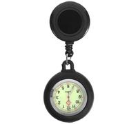 Artibetter Montre de Poche à Clip Noire, Légère, Quartz, pour Étudiants