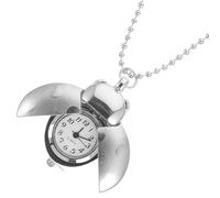 Artibetter Montre de Poche Rétro à Quartz Thème Scarabée Argentée