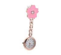 Artibetter Montre Infirmière avec Fermeture Sécurisée à Quartz en Alliage de Zinc et Gravure Fleurie, pour Infirmières en Milieu Isolé ou Usage
