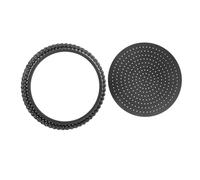 Artibetter Moule à Pizza Perforé Acier Plaque Ronde Antiadhésive pour Cuisson de Pâte Croustillante Moule Pâtisserie Polyvalent pour Four Professionnel et Maison