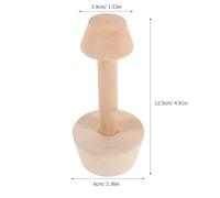 Artibetter Moule à Tarte Bois Double Face pour Pâte Tamper Pâtisserie Accessoire de Cuisson pour Tartes et Quiches Outil de Façonnage Naturel et Réutilisable