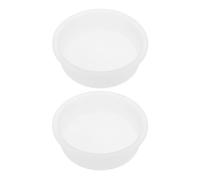 Artibetter Moule Rond en Silicone pour Résine, Lot de 2 Pièces, Blanc | Compatibilité Cire et Chocolat, Supporte les Hautes Températures, Projets DIY Créatifs