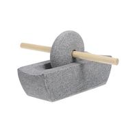 Artibetter Moulin à Café Manuel en Pierre 12 CM Broyeur à Condiments Traditionnel Chinois Pilon Polyvalent pour Thé et Épices Outil Compact Cuisine pour Usage Domestique