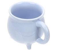 Artibetter Mug en Céramique de Chaudron Bleu Brillant, Tasse à Café Décorative 3d, 1 Pièce, pour Boissons Chaudes, Infusion et Usage Domestique