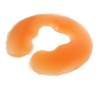 Artibetter Oreiller de Massage Facial en Silicone Orange, Forme en U, Design Confortable et Compact, Coussin Visage pour Séances de Thérapie et Spa