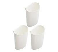 Artibetter Organisateur de Chariot à Cils 3pcs Blanc en PP, Panier Suspendu Compact et Simple pour Espace de Travail et Salle, Gain de Place et Collecte des Déchets