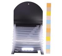 ARTIBETTER Organisateur de Documents Couches Trieur Accordéon Portable pour Bureau École et Voyage avec Boucle Flexible et Étiquettes de Classement Noir