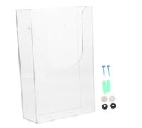 Artibetter Organisateur Documents Mural Transparent Porte Document de Bureau et Stable Rangement Administratif Pratique pour Dossiers et Brochures Étagère Murale Compacte pour Affichage et