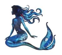 ARTIBETTER Ornement Murale Sirène Métal Résistant pour Jardin et Patio Art Mural Élégant Intérieur Extérieur avec Installation Facile Ornement Jardin Côtier Polyvalent