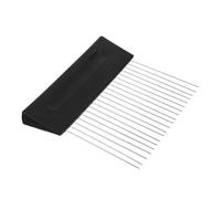 ARTIBETTER Outil à Grainer en Acier Inoxydable Petit Format Peigne à Texturer pour Peinture Murale Brosse Artistique pour Motifs Texturés Scarificateur pour Plaques de Plâtre Décoration