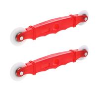 Artibetter Outil à Rouleau en Nylon Roulettes Doubles en Aluminium, Kit 2 Pièces pour Installation et Réparation Facile pour Moustiquaire de Porte et Fenêtre