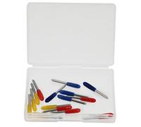 Artibetter Outil de Découpe pour Traceur Vinyle en Acier Tungstène 15 Pièces Lames à 30°, 45° et 60°, Cutter Professionnel Facile à Utiliser pour Travaux de Précision