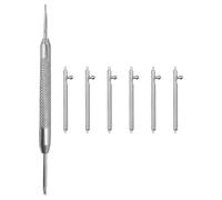 Artibetter Ouvre-Bracelets de Montre 7 Pièces 1,5x18mm en Métal Argenté
