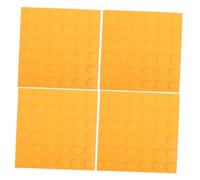 ARTIBETTER Panneau aveugle de jardin tactile en PVC jaune pour malvoyants, 4pcs, installation facile, guidage clair, pour walkway et shopping malls