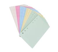 Artibetter Papier de Remplacement A6 2pcs 50 Pages Lignes Transversales, Papier à Quadrillage Coloré pour Cahier et Papeterie de Bureau