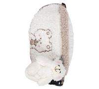 Artibetter Paquet Banane en Peluche Blanche à Motif Ours Brodé, Petite Pochette de Ceinture Douce et Légère pour Femme, Paquet Banane Fourrure Kawaii pour Shopping, Voyage et Usage Quotidien