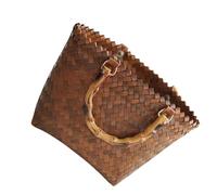 Artibetter Paquet Panier Tissé en Paille Naturelle Capacité Élevée Paquet Fourre-Tout pour Promenade et Courses Pratique pour Femme