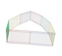 Artibetter Parc pour Petits Animaux Modulable en Fil Métallique, 8 Pièces, 35x23 Cm, Enclos d'exercice pour Hamsters, Cochons d'Inde et Lapins, Aire de Jeu Intérieure pour Petits Rongeurs