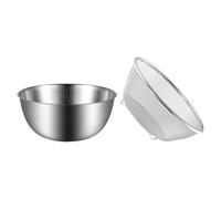 ARTIBETTER Passoire à Riz en Acier Inoxydable 2 Pièces Ø16 Cm Tamis à Mailles Fines et Égouttoir Multifonction pour Légumes et Fruits, Panier à Mailles Cuisine, Lavage et Égouttage