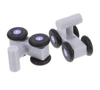 Artibetter Patins à Roues Alignées pour Perroquets et Perruches, 1 Paire en Abs et Métal, Améliore L'intelligence et L'activité Physique des Petits Oiseaux, Accessoires de Jeu pour Conures