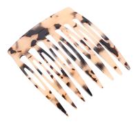 ARTIBETTER Peigne Latéral en Acétate pour Femmes, Accessoire Cheveux Fins Motif Écaille de Tortue Claire, pour Coiffure et Usage Quotidien