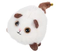 Artibetter Peluche Chat Blanc à Queue Remuante, en Coton PP Souple, Petit Animal en Peluche Mignon pour Présent D’Anniversaire, Compagnon Intérieur pour Garçon et Filles et Adolescents